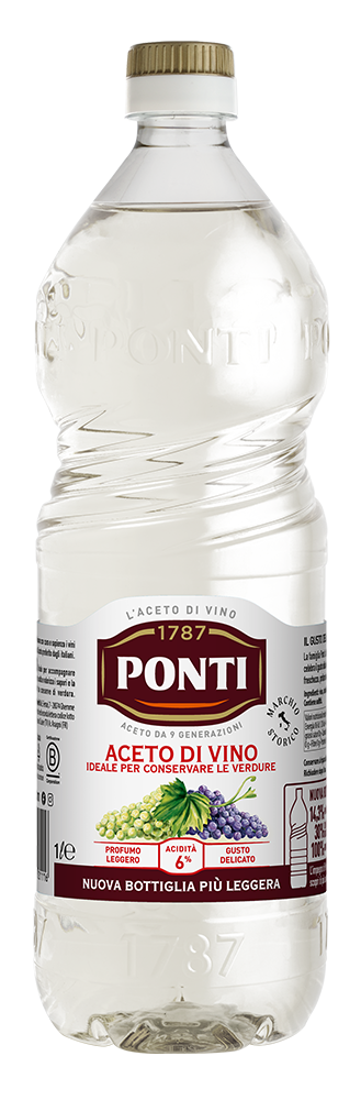 De-coloured Classic Wine Vinegar PET bottle - Ponti